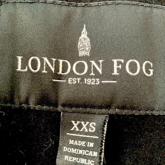 London Fog Women’s Tapered Wool Blend Jacket/Coat, Size XXS, Black - Picture 4 of 6